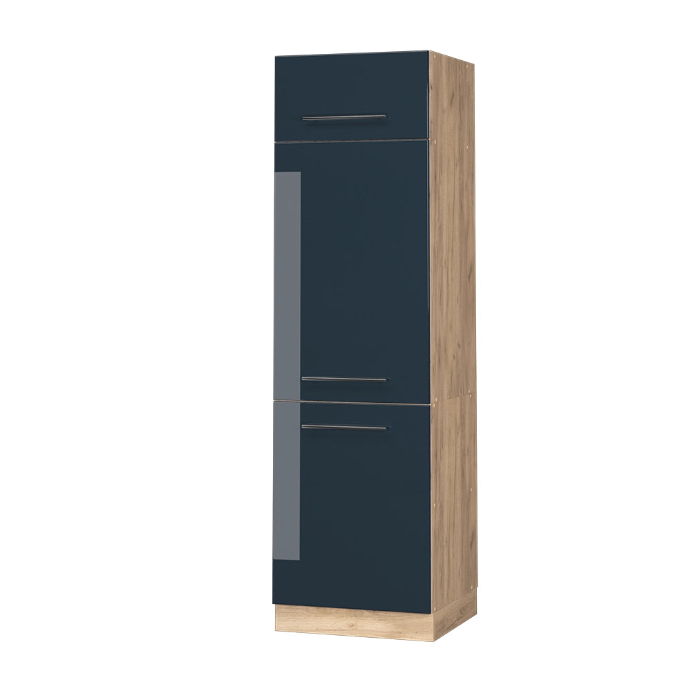 Vicco Armadi da cucina Blu scuro lucido 60 cm