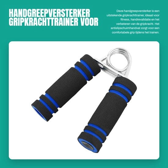 Manubrio con guanto antiscivolo - Palmo di mano con supporto - Allenatore del gomito - Manubrio - Rieducatore delle dita - Fitness - Manubrio leggero in metallo - Allenatore della presa