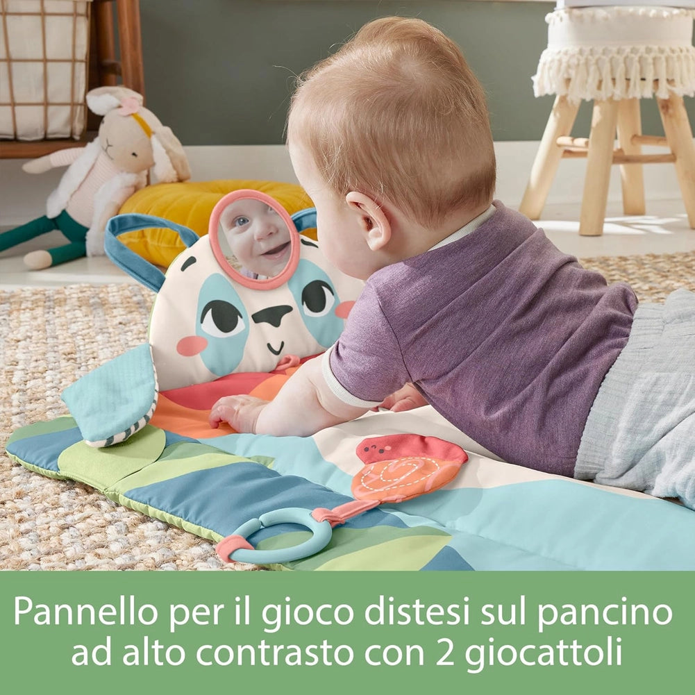 Fisher-Price Amici del Pianeta Tappetino Panda Gioco Specchietto Idea Regalo