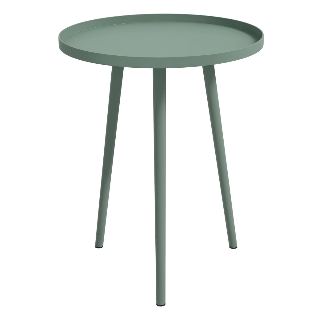 Tavolino da giardino ¨C Zephmum ¨C Verde, Acciaio, 40x40x50 cm