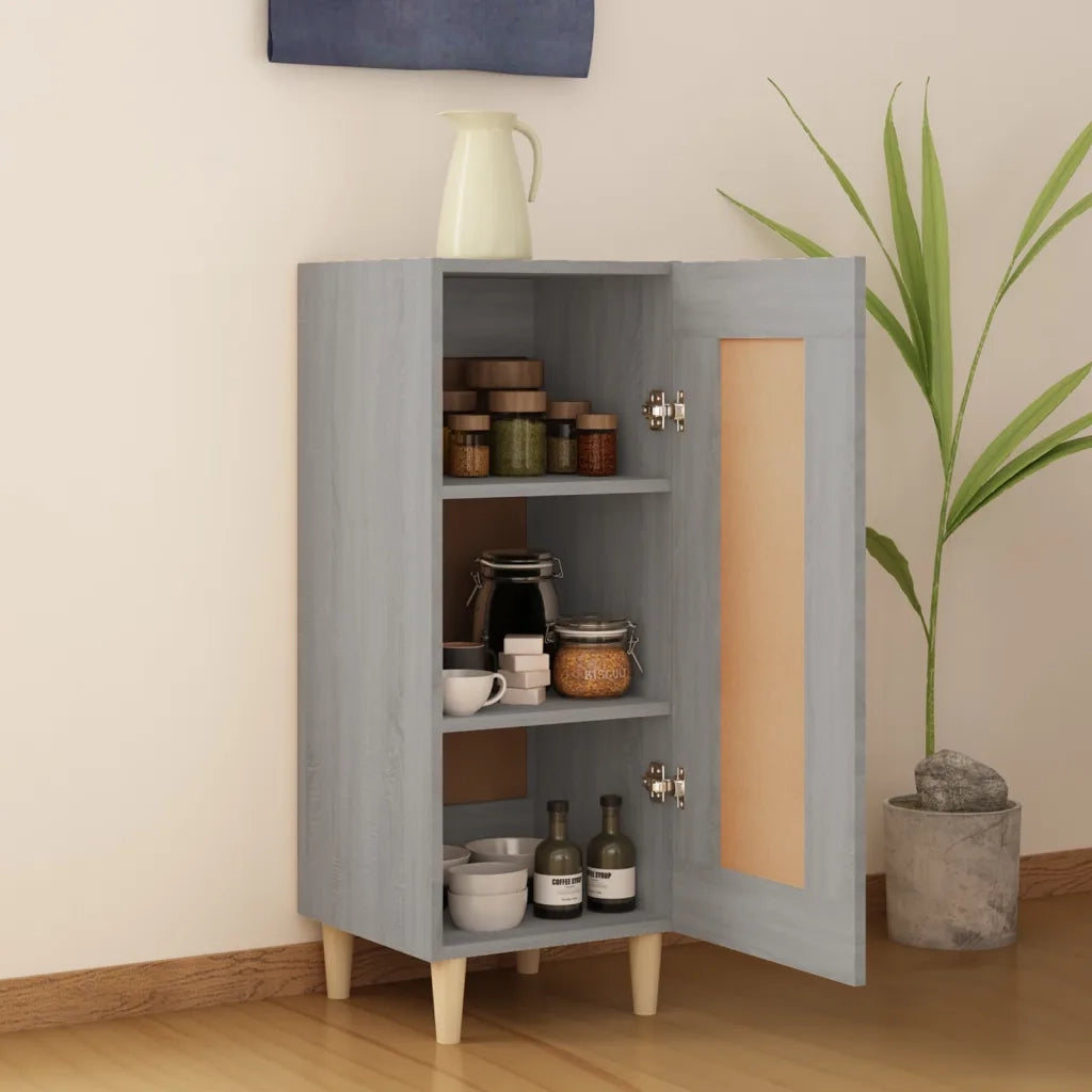 Credenza Grigio Sonoma 34,5x34x90 cm in Legno Multistrato cod mxl 9234
