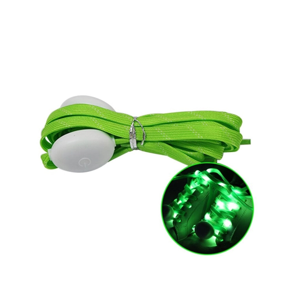 Trade Shop - Coppia Di Lacci Piatti Per Scarpe Colorati Con Luci A Led Stringhe Sneaker -