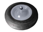 RUOTA PER CARRIOLA GOMMA PIENA PERNO MM.12X210  perno mm.12x210, interasse mm.150    ALTE