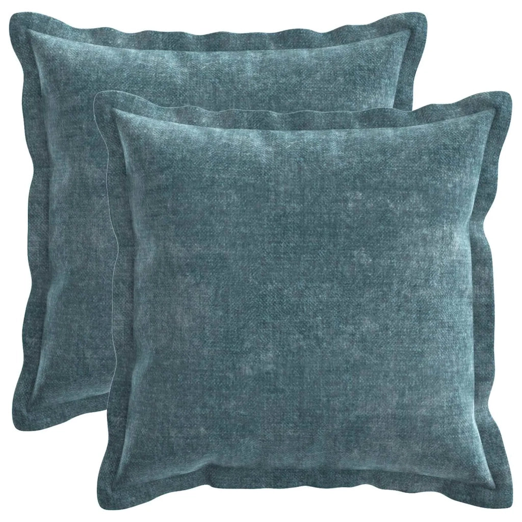 Federa 2 pz HOUTEN Blu 35 x 35 cm Tessuto Chenille 916481