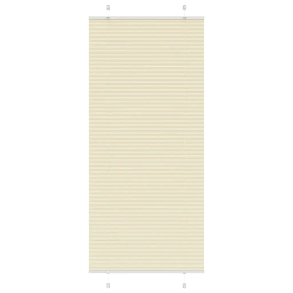 Tenda Plissettata Crema 100x200 cm Larghezza Tessuto 99,4 cm