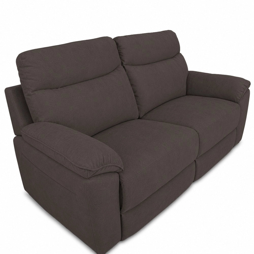 Divano 2 Posti Lineare in Tessuto Antimacchia Grigio Elefante - Modello Bostonfix Mozart 160 cm
