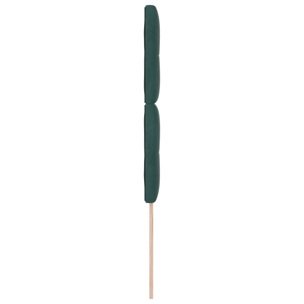 Testiera LED Verde Scuro 80 cm Velluto