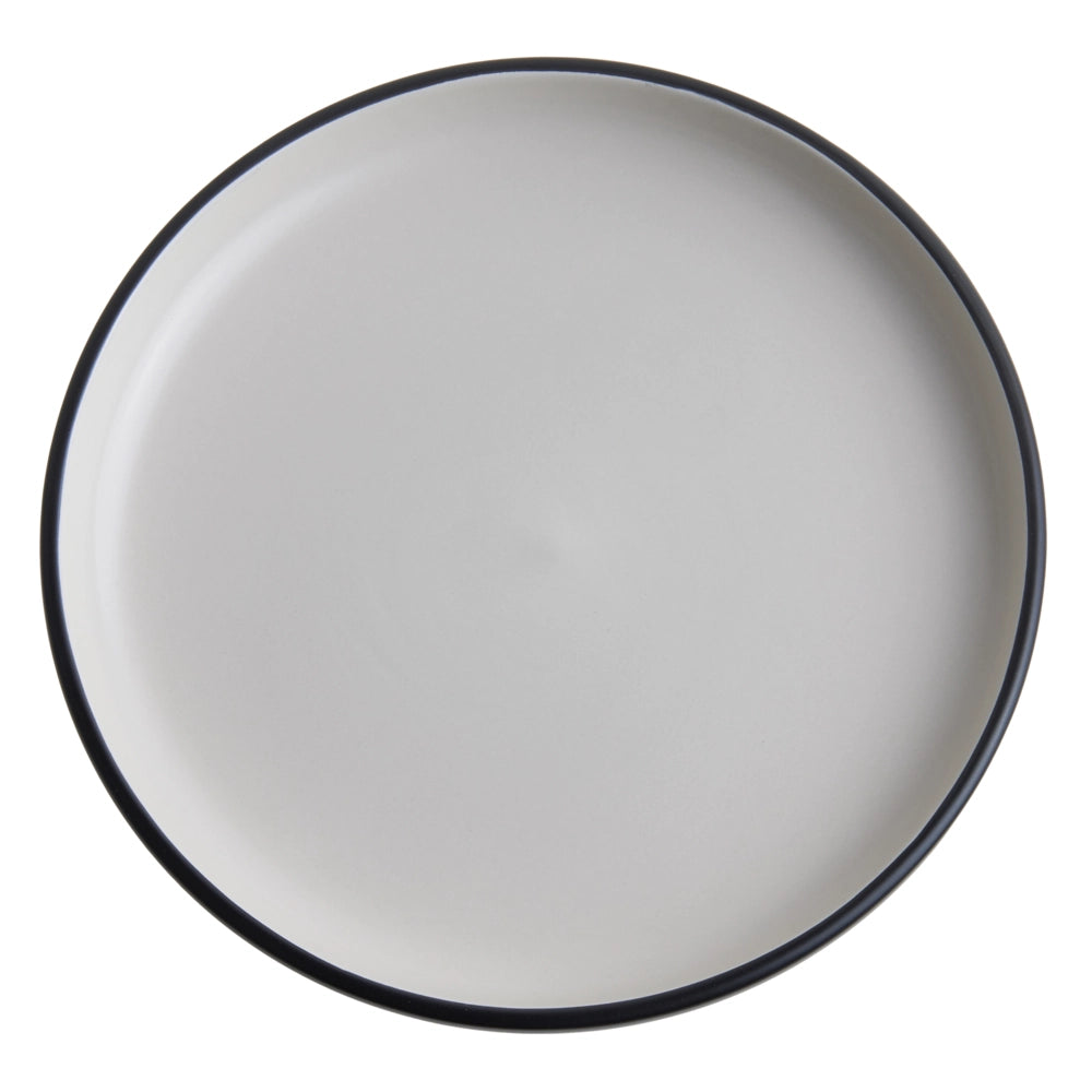 Servizio da tavola 16 pezzi in gres beige e blu elegante per cucina e sala da pranzo con finitura smaltata colorata per 4 persone