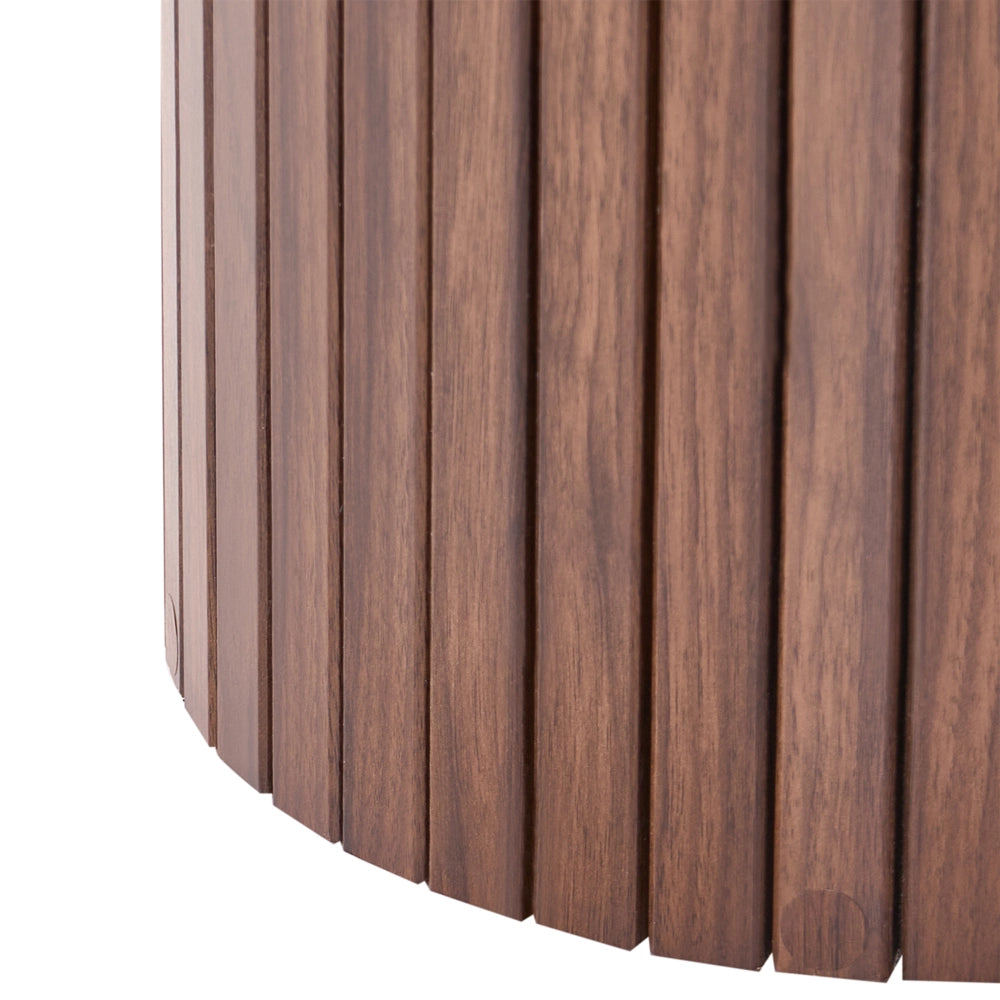 Consolle marrone scuro in MDF con gambe scanalate 120 cm design classico-moderno