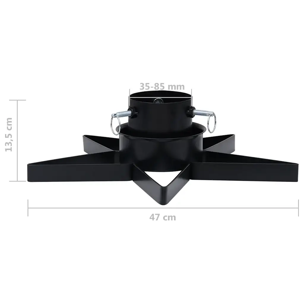 Base per Albero di Natale Nera 47x47x13,5 cm CFW6378330