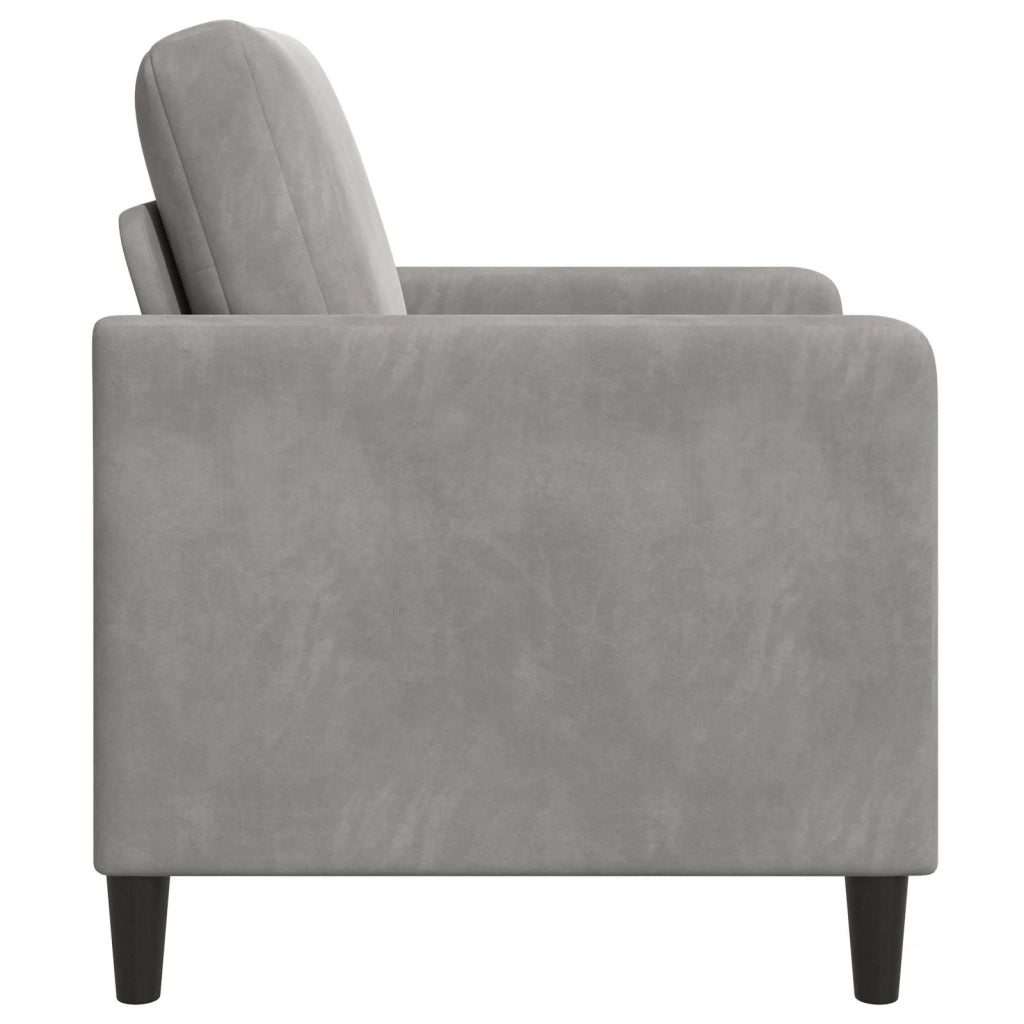 Divano con Storage Grigio Chiaro 72 x 78 x 87 cm Poliestere 42036877