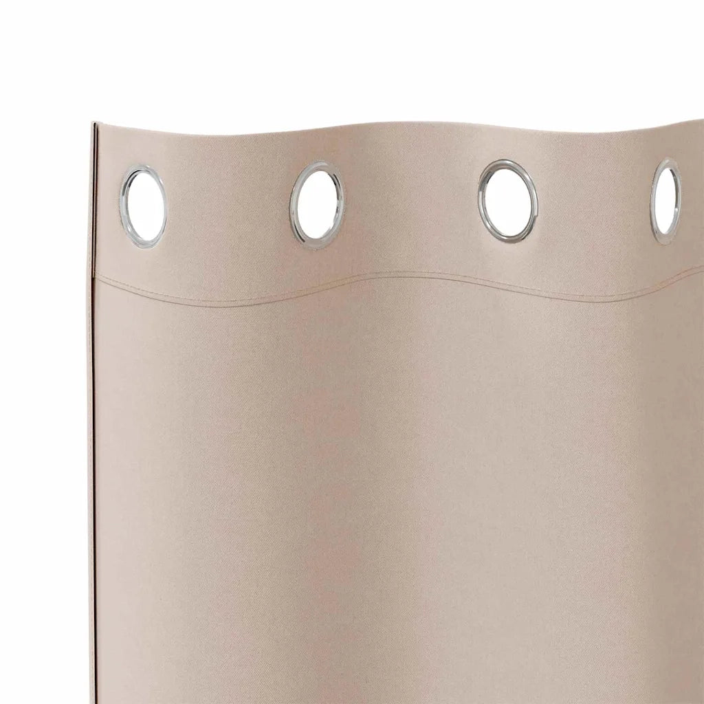 Tende Blackout con Anelli 2 pz Talpa 225 x 140 cm Poliestere 4107330