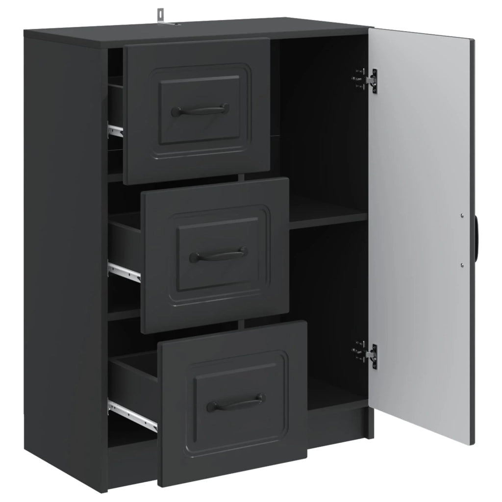 Credenza Nero 66 x 34,5 x 87 cm Legno ingegnerizzato 895776