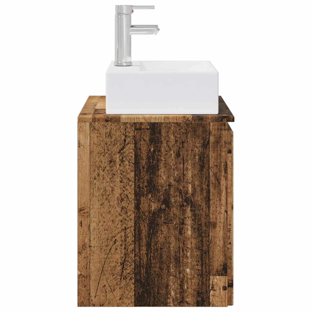 Mobile Lavabo da Parete Legno antico 49,5 x 41 x 62,5 cm 890420