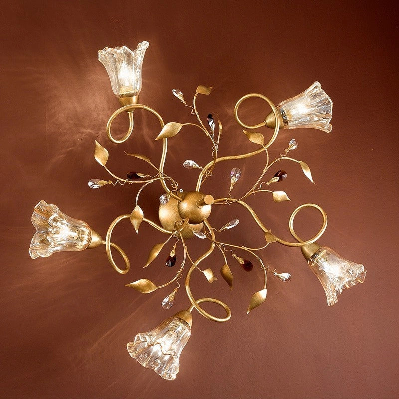 EMMA Plafoniera Lampada a Soffitto a 5 Luci Stile Classico