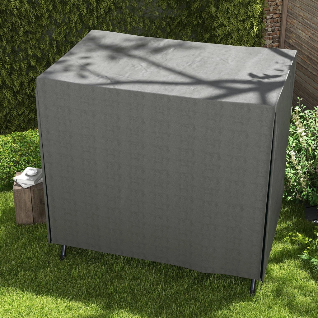 Copertura per altalena da giardino 3 posti grigio scuro