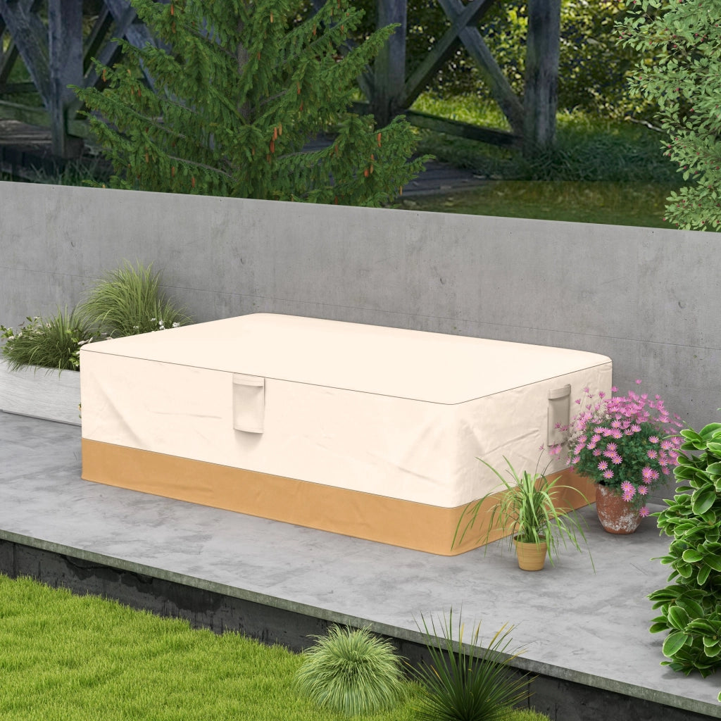 Copertura per Mobili da Giardino ¨C zephmum ¨C Tessuto Oxford 600D Impermeabile 275x208x78 Beige