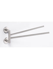 NEO Portasciugamani Doppio Girevole in Acciaio Inox 42x16x7cm