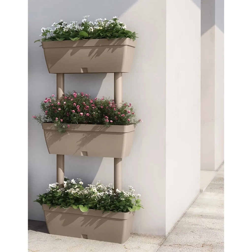 Fioriere | Cassetta per fiori | Vaso da Giardino 6 pz Grigio Talpa