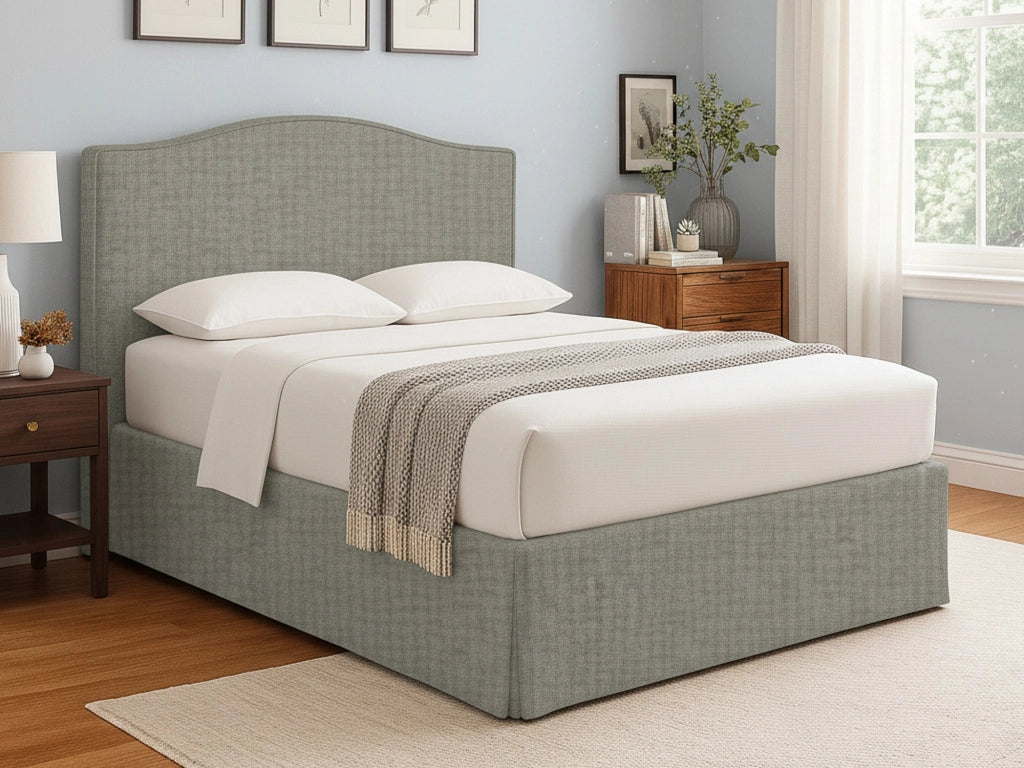Batley, Letto Singolo Sfoderabile Made in Italy, Grigio