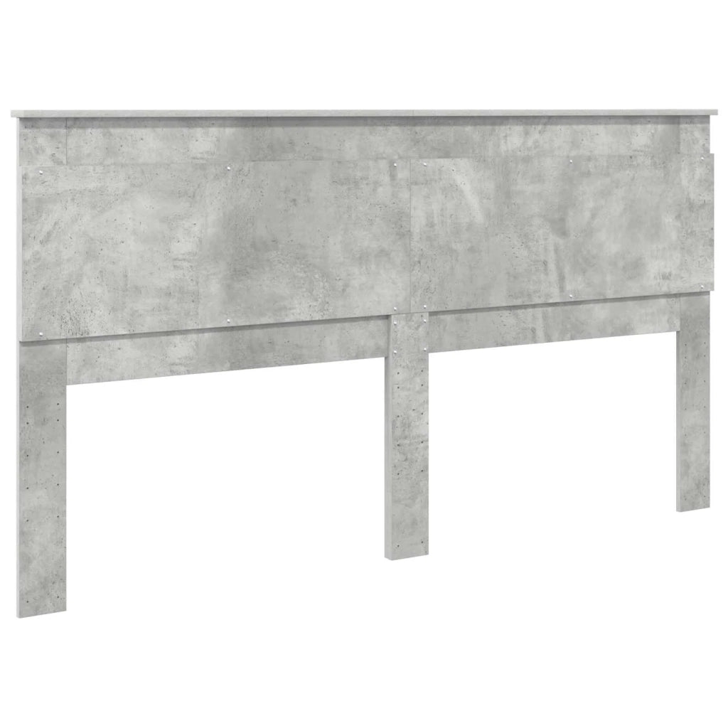 Testiera con testiera Grigio cemento 180 cm Legno multistrato 887428