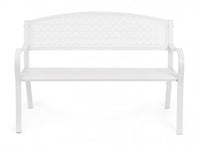 Panca 2 Posti 123x55x84h cm Lizette Bianco