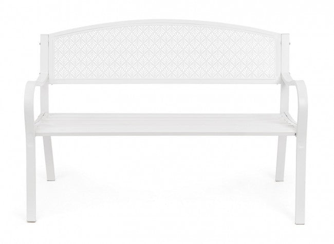 Panca 2 Posti 123x55x84h cm Lizette Bianco