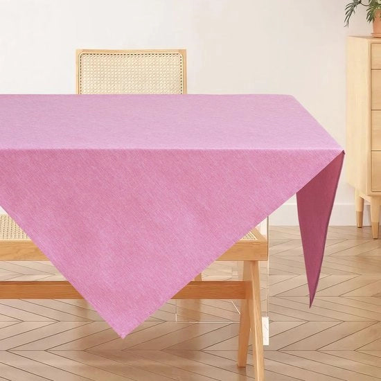 Tavolo Copri Tavolo in Lino, 80x80cm, Tavolo Copri con Effetto Lotus, Impermeabile e Resistente alle Macchie, Ideale per Soggiorno, Cucina, Terrazza, Giardino
