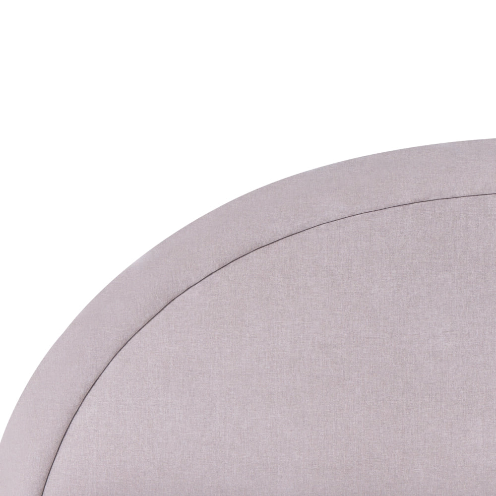 Letto imbottito in tessuto di ciniglia tortora 140 x 200 cm, contenitore rialzabile con testiera e rete a doghe