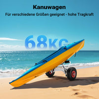 Carrello porta canoa tavola da surf barca Carrellino in alluminio per trasporto Pieghevole