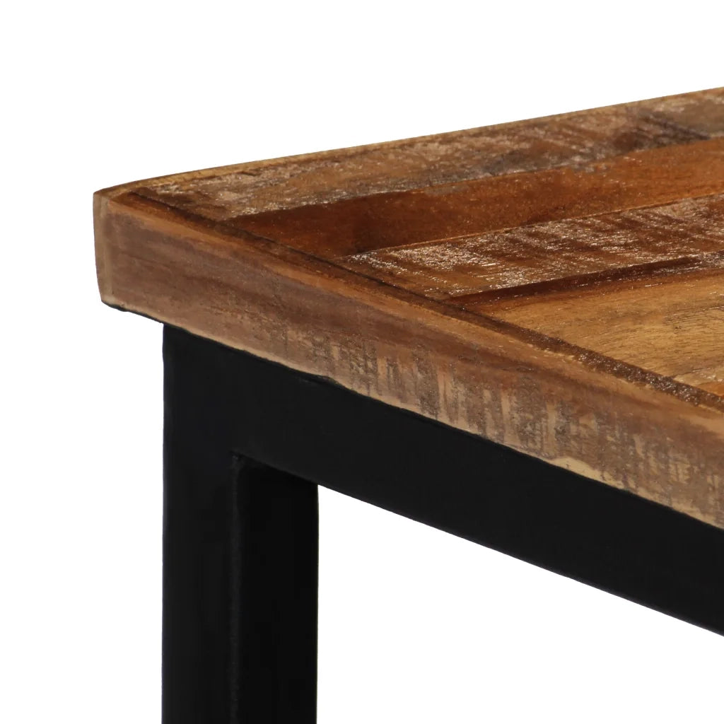 Tavolo Consolle in Legno di Teak Rigenerato 90x30x76 cm cod mxl 12328