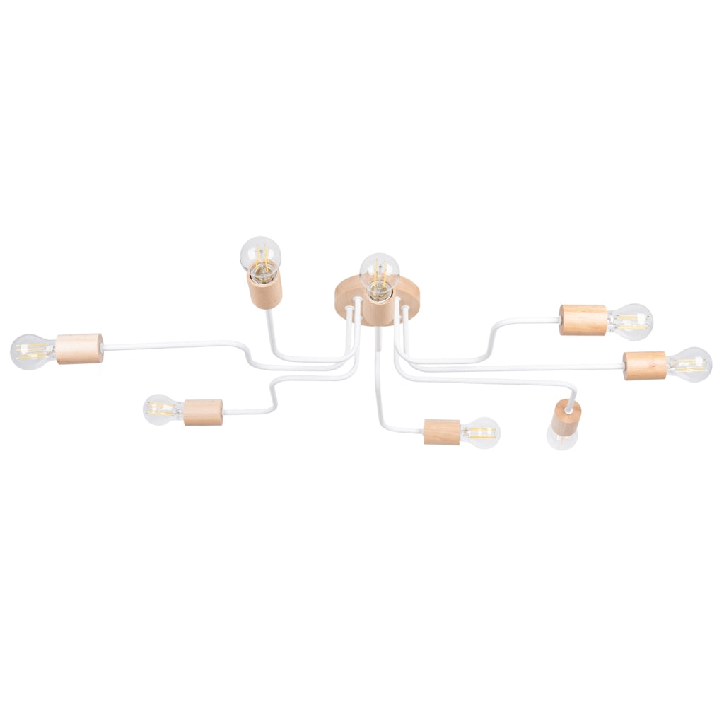 Lampadario TIMBO 8 bianco