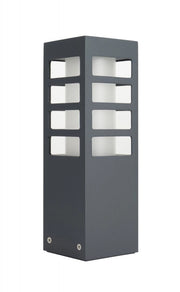 Paletto da giardino 25 cm E27 grigio scuro IP54 SU-MA Rado III