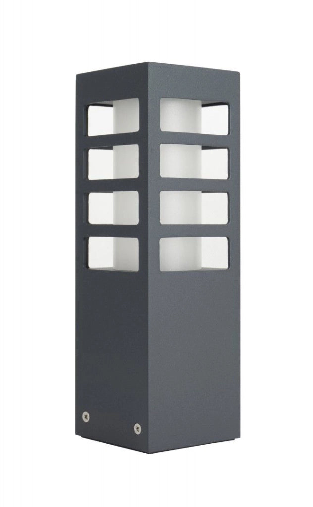 Paletto da giardino 25 cm E27 grigio scuro IP54 SU-MA Rado III