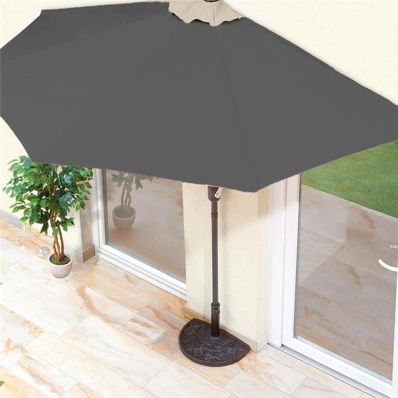 BASE PER OMBRELLONE A MEZZALUNA IN RESINA 50 X 32 X 32 CM ANTRACITE