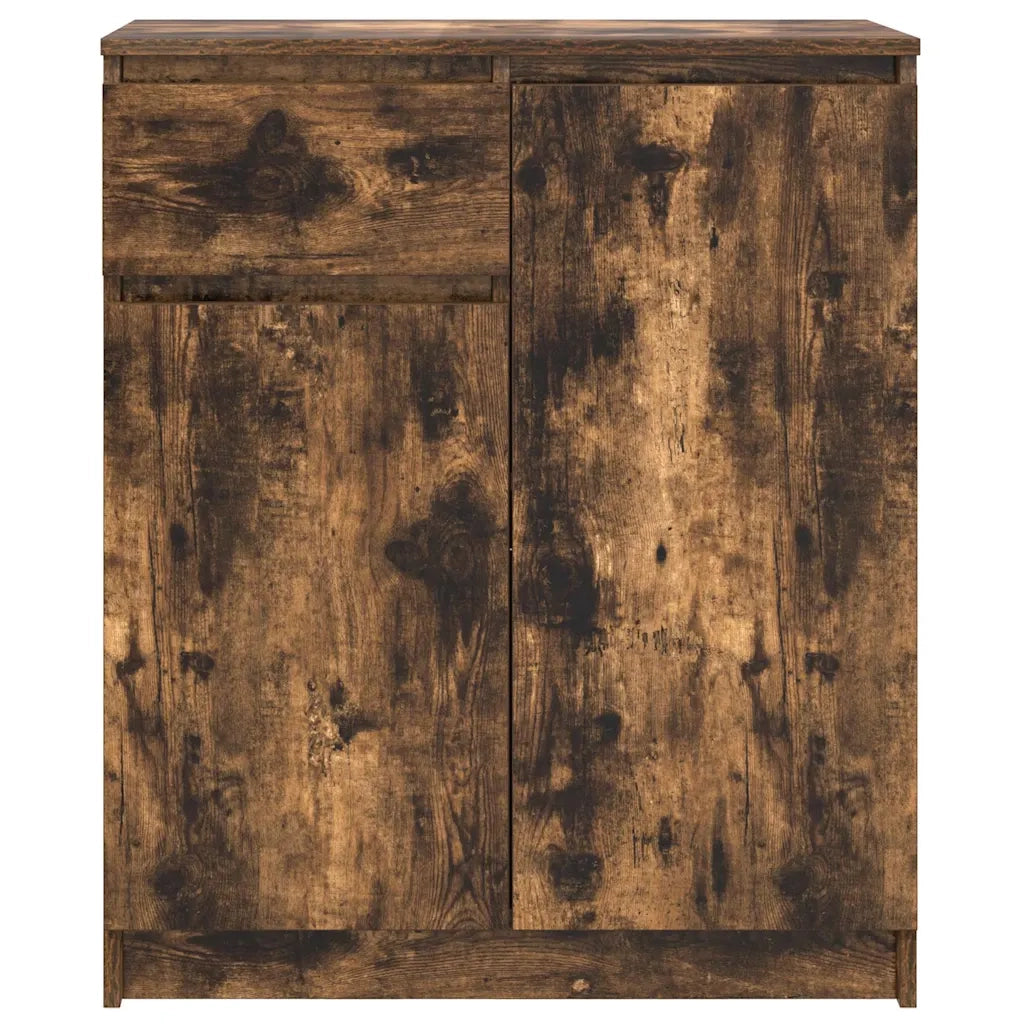Credenza | Madia | Buffet da pranzo | Armadio da pranzo con Cassetto Rovere Fumo 71x35x84 cm in Truciolato