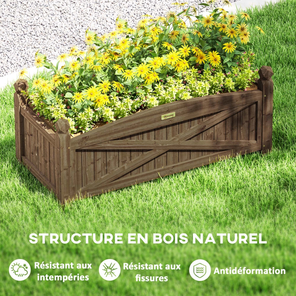Giardiniera in legno ¨C zephmum ¨C marrone scuro 90x39x37