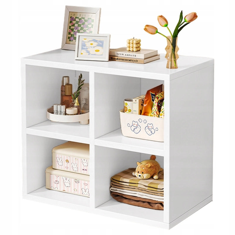 Scaffale aperto modulare bianco mensola armadio cassettiera loft scandinavo