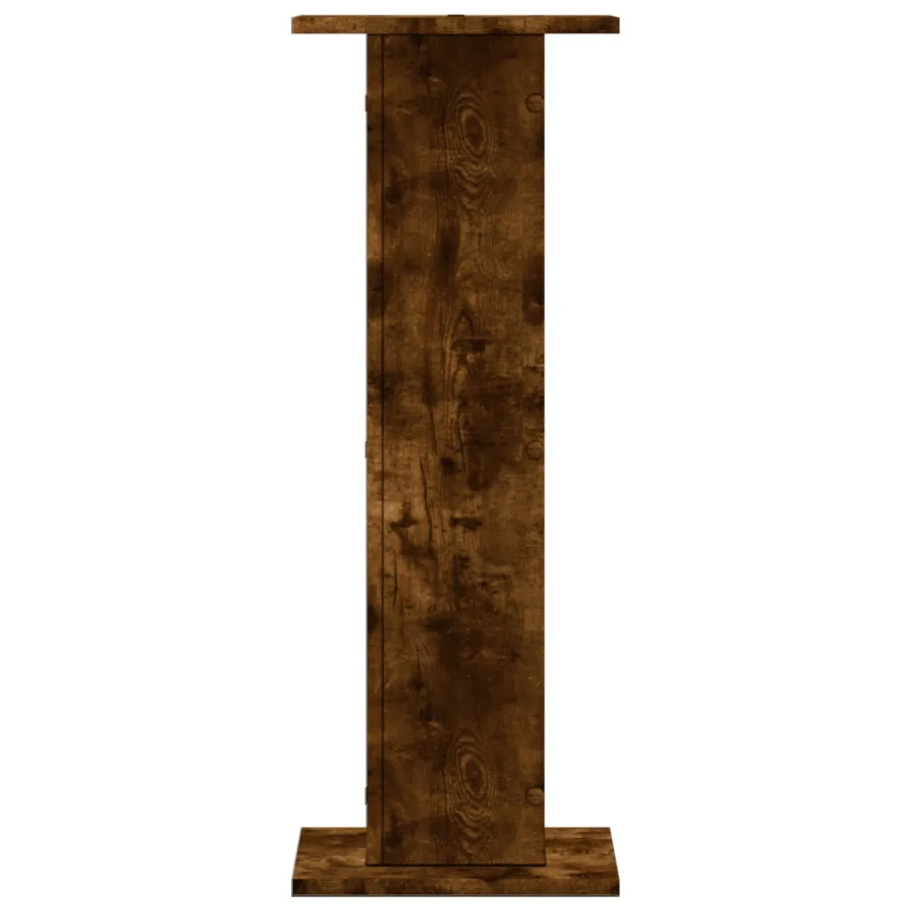 Supporti Altoparlanti 2 pz Rovere 30x30x80 cm Legno Multistrato CFW1080669