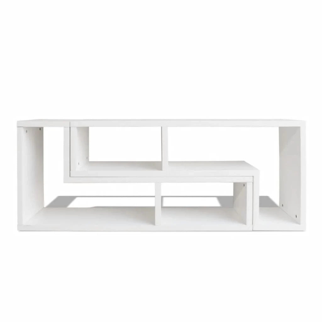 Mobile porta TV/credenza/contenitore doppio a L bianco 2502187