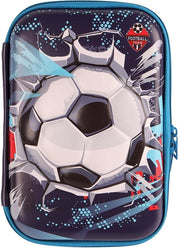 Etui per bambini, grande organizzatore di accessori per la scuola con tasca per calcio, Football 2, etui per calcio per bambini