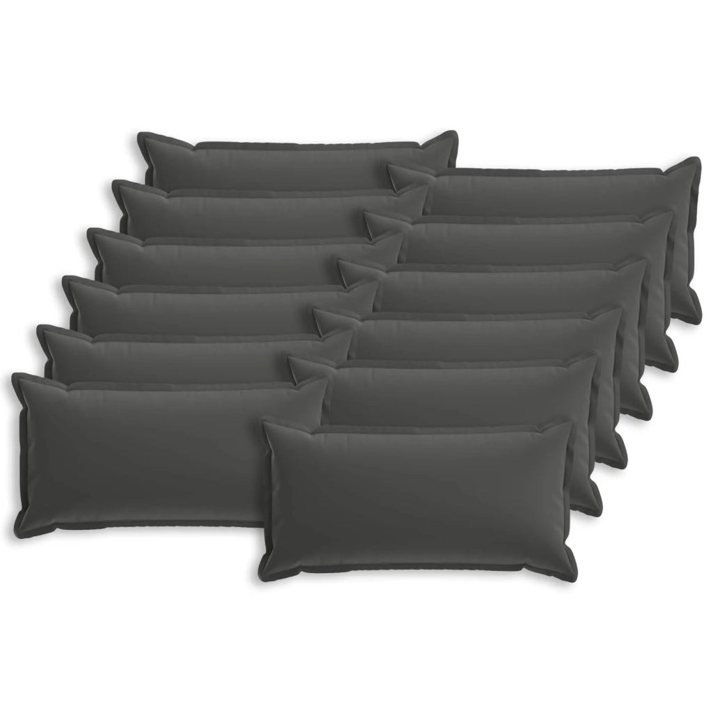 Federa 12 pcs HOUTEN Antracite 40 x 80 cm Poliestere 918273