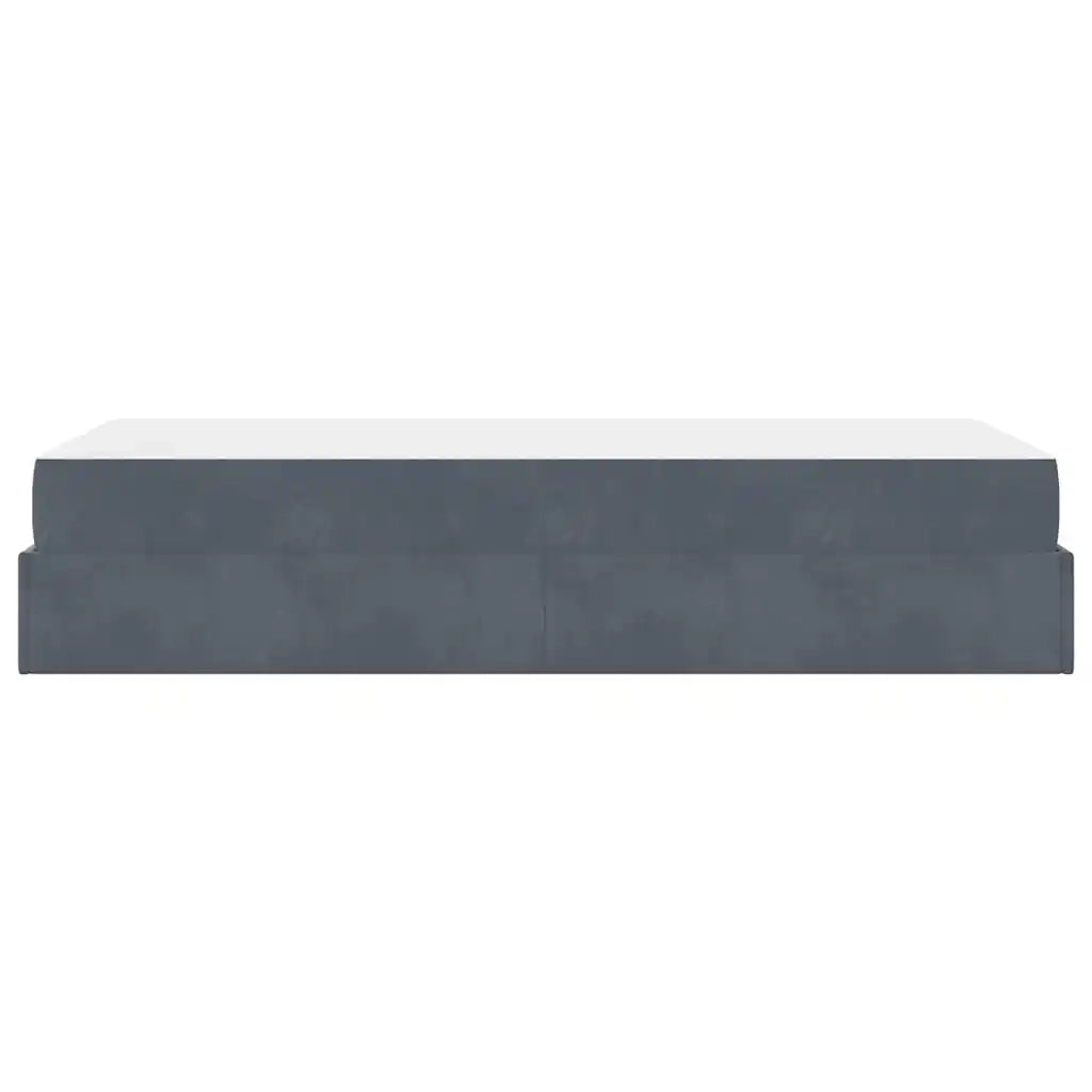 vidaXL Struttura del letto Grigio scuro 100 x 200 cm Velluto