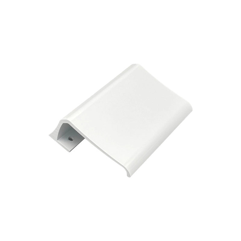 Maniglia tirante per porta  SAGUATTI 316/150T in alluminio bianco lucido