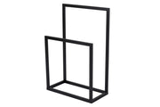Portasciugamani in metallo "Gediz" - 25 x 60 x 90 cm - Nero