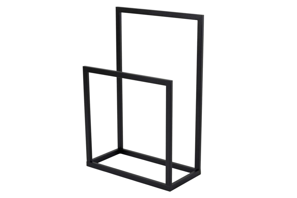 Portasciugamani in metallo "Gediz" - 25 x 60 x 90 cm - Nero
