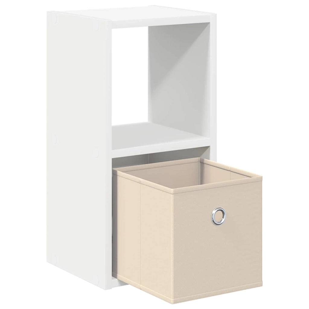 Comodino 2 pcs Bianco 25,5 x 22 x 49,5 cm Legno multistrato 8000597