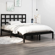 Giroletto Nero in Legno Massello 140x190 cm 3105454