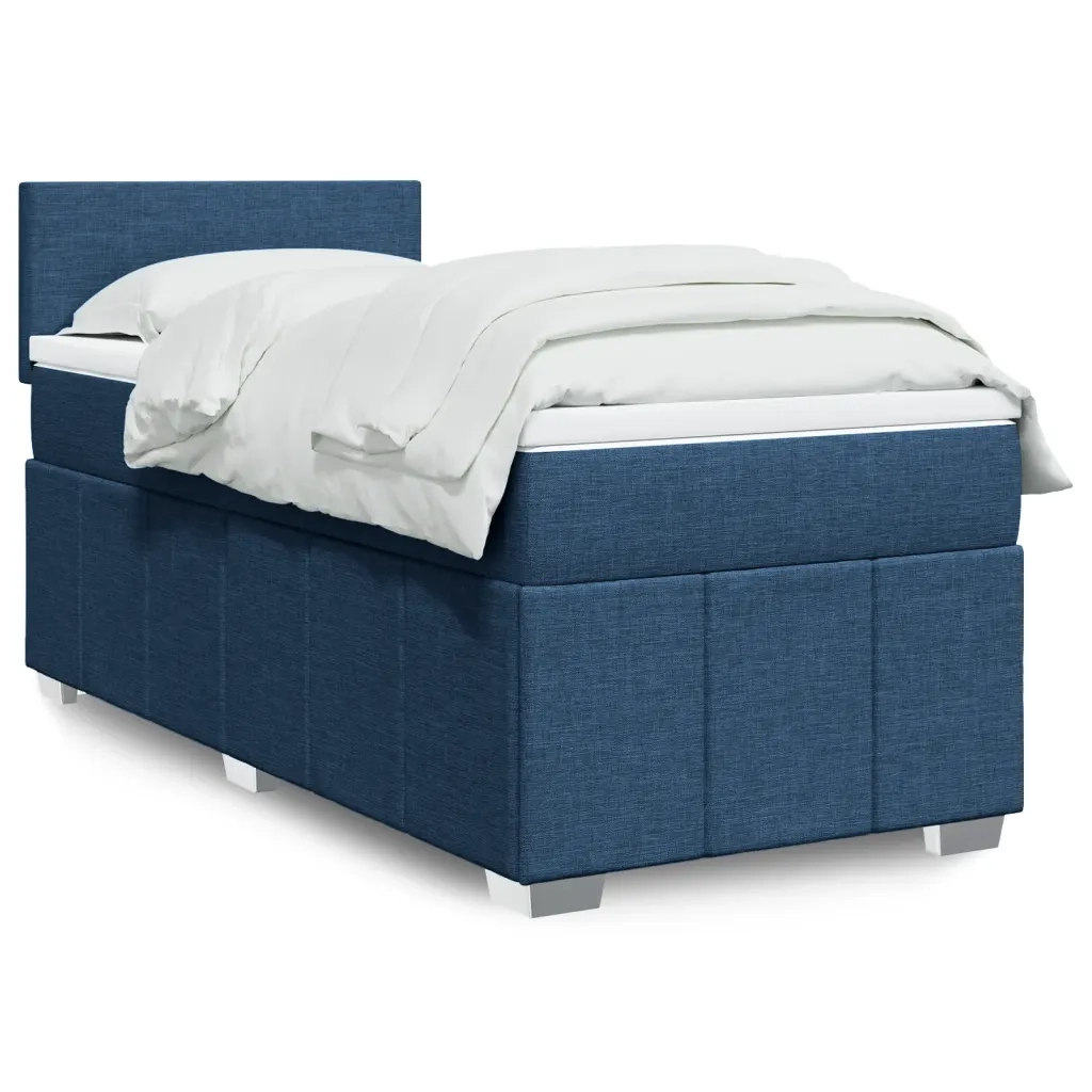 Giroletto a Molle con Materasso Blu 80x200 cm inTessuto 3286894