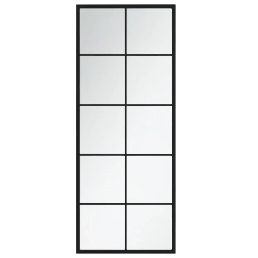 Specchi a Parete 2 pz Neri 100x40 cm in Metallo 3189034